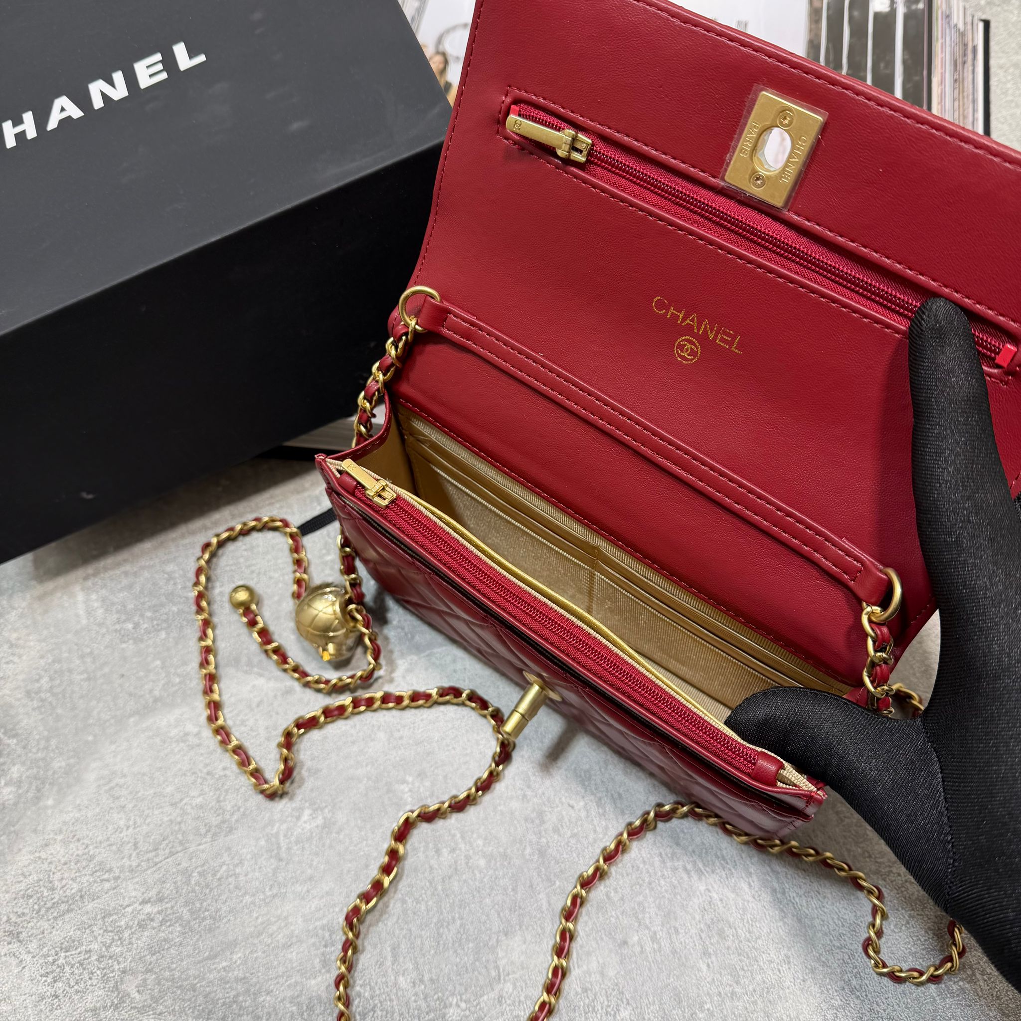 CHN Bag Burgandy image 1