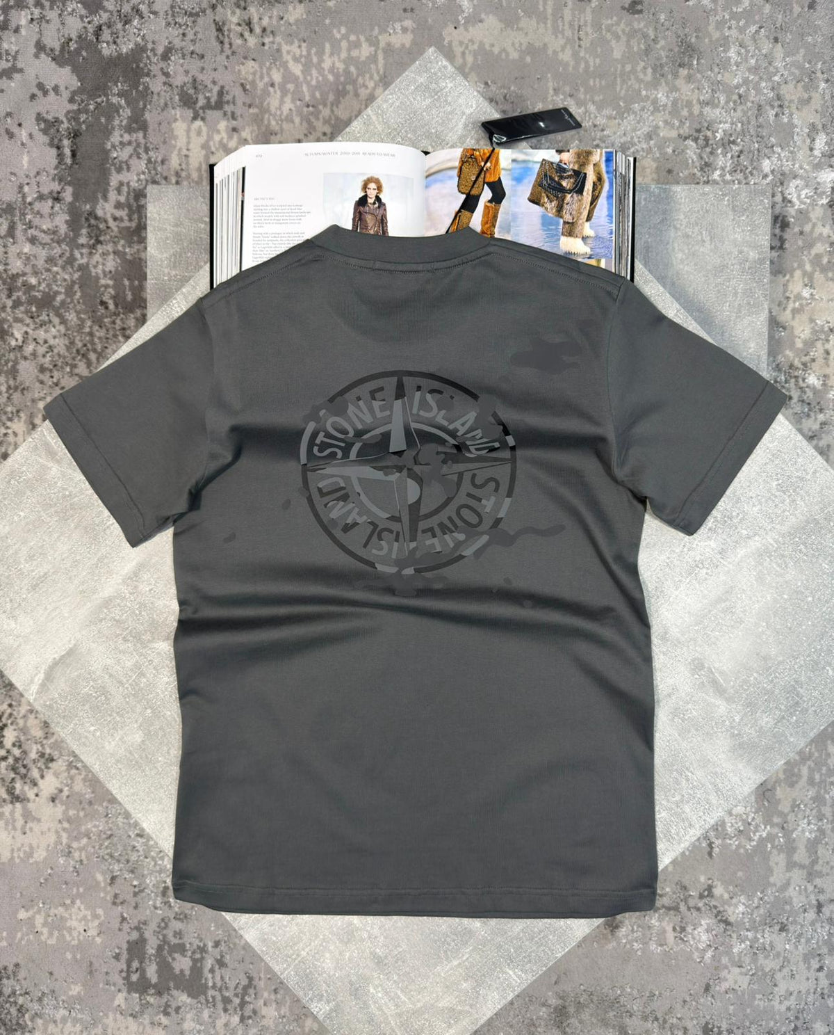 Stone Tshirt Charcoal image 1