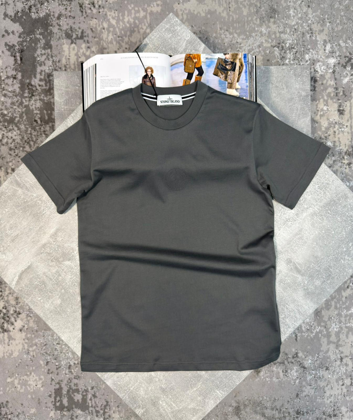 Stone Tshirt Charcoal image 0