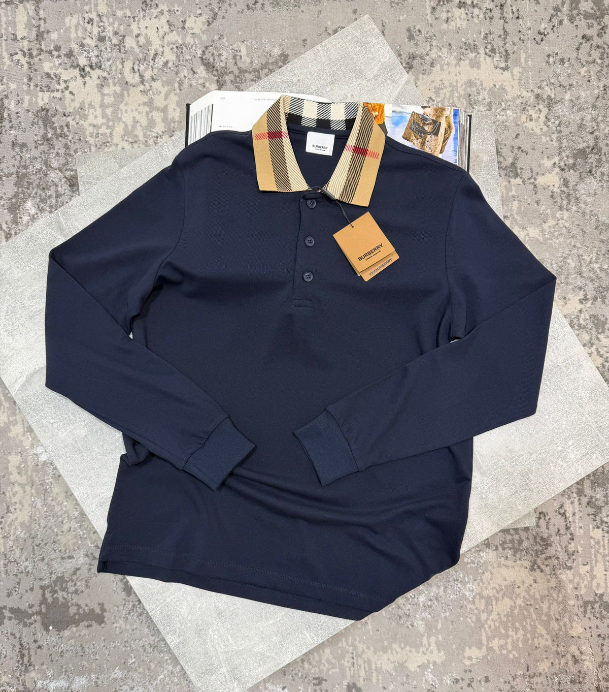 Burb Long sleeve shirt Navy image 0