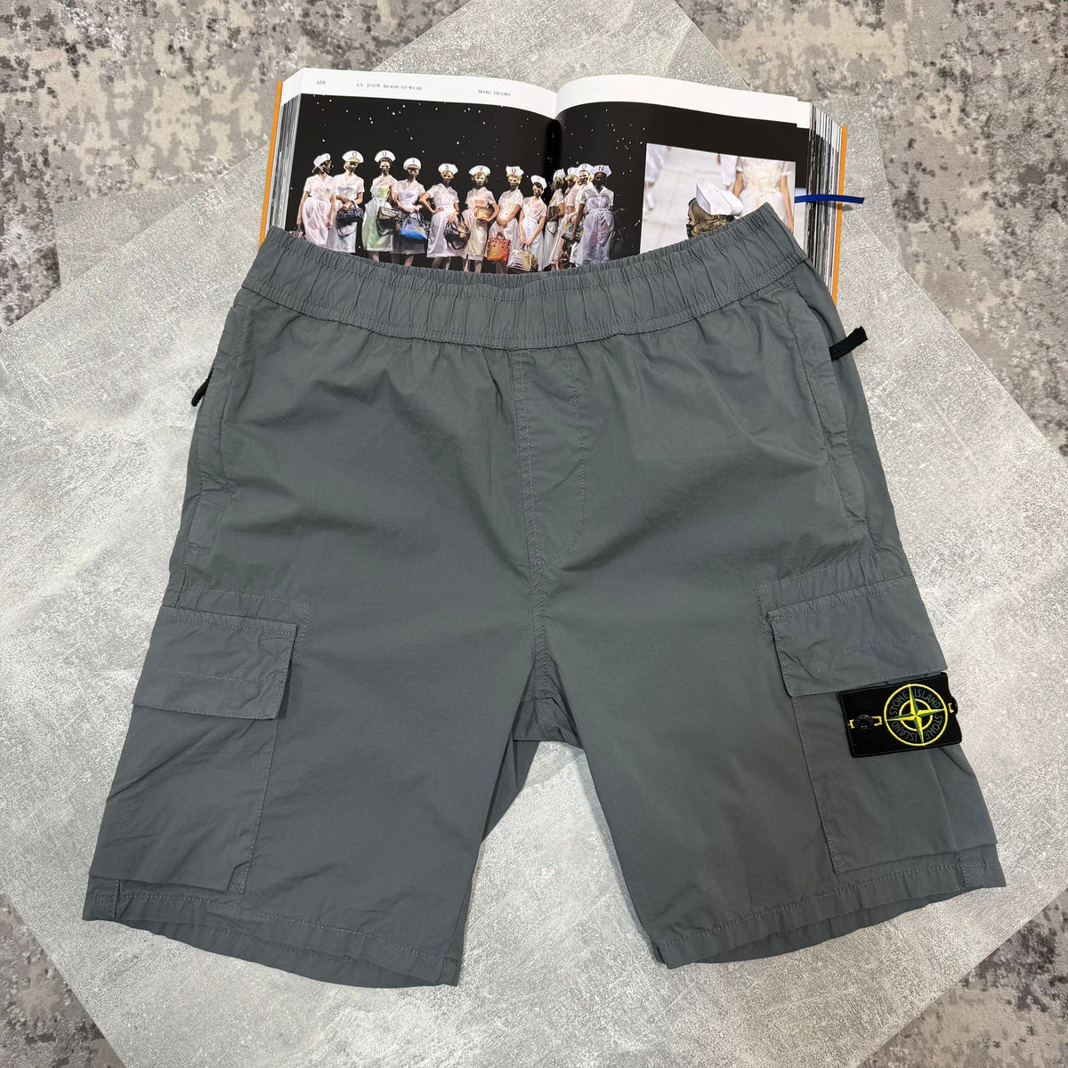 Stone cargo shorts Grey image 0