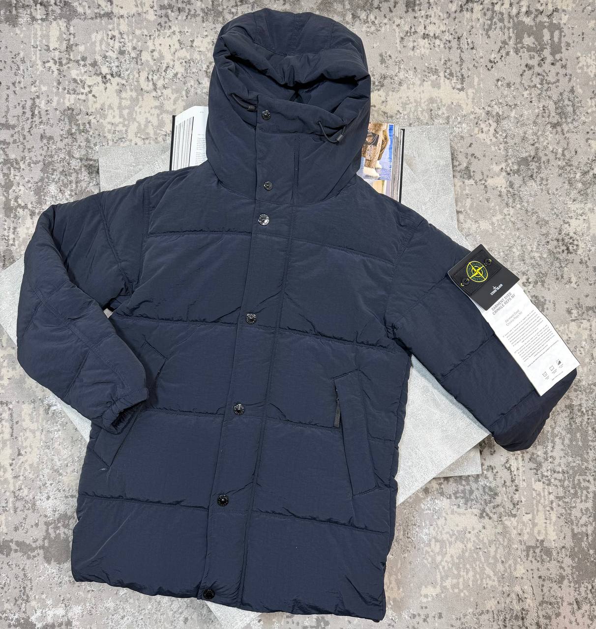Stone island puffer Jacket Navy Blue image 1