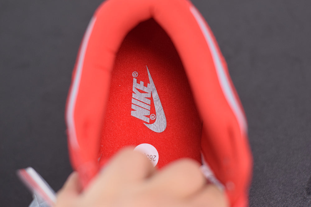 DUNK LOW RED/GREY image 8