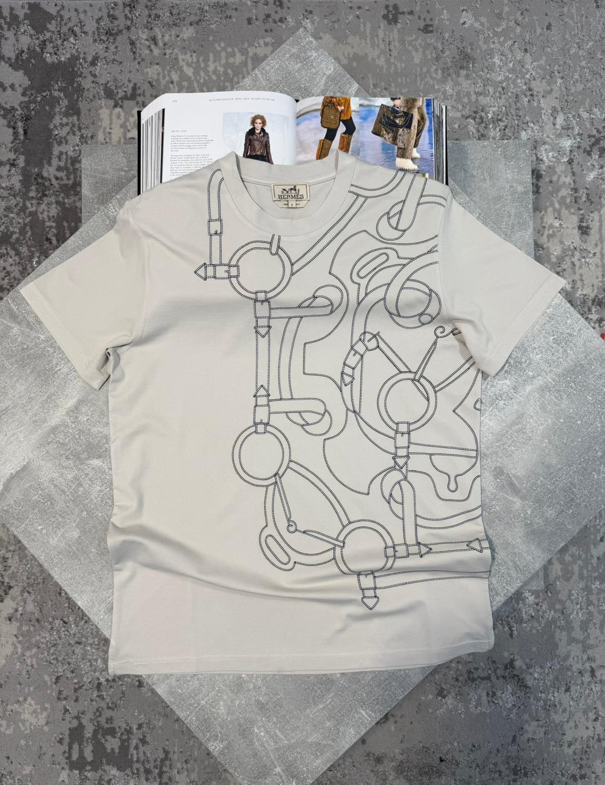 Herm Tshirt Beige image 0