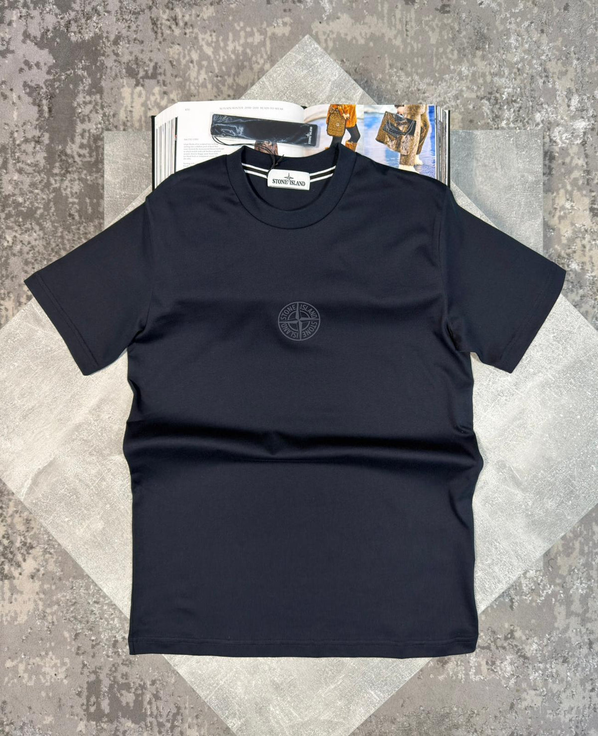 Stone Tshirt Navy image 0