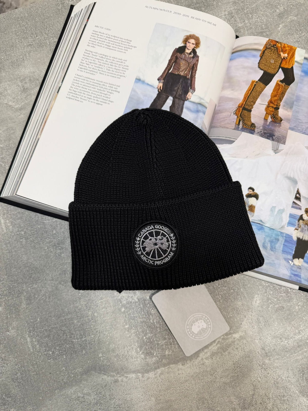 Goose beanie Black image 0
