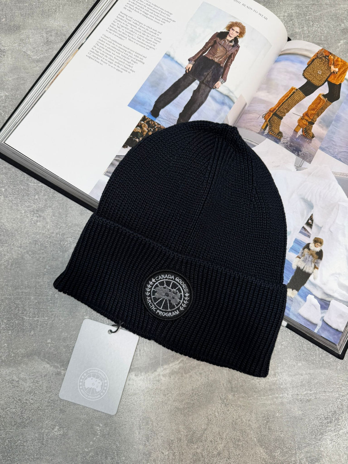 Goose beanie Dark Blue image 0