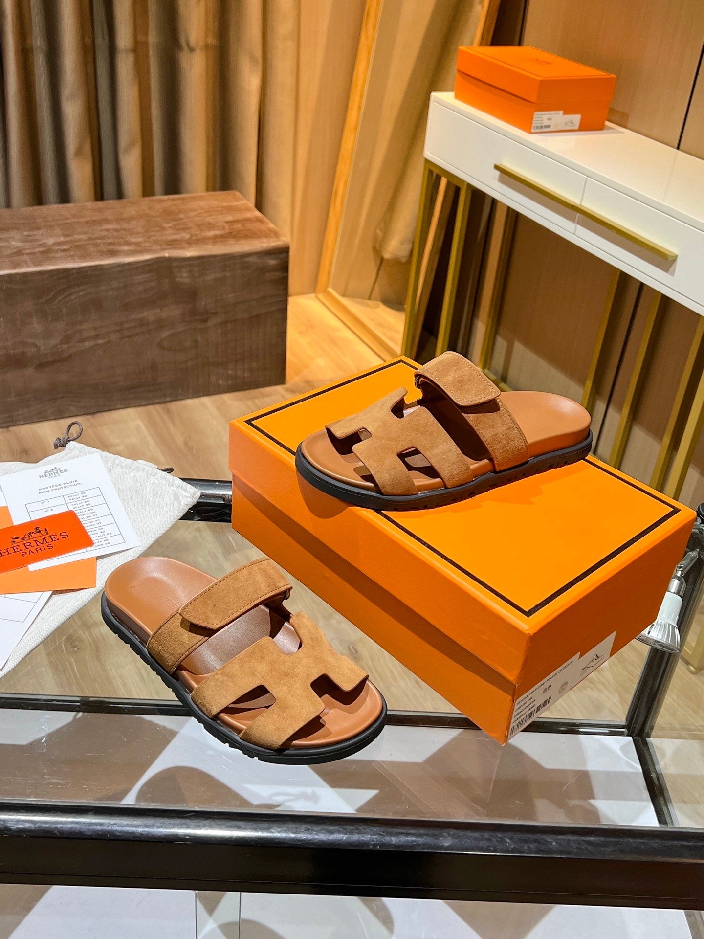 H CHUNKY BROWN SANDAL image 5