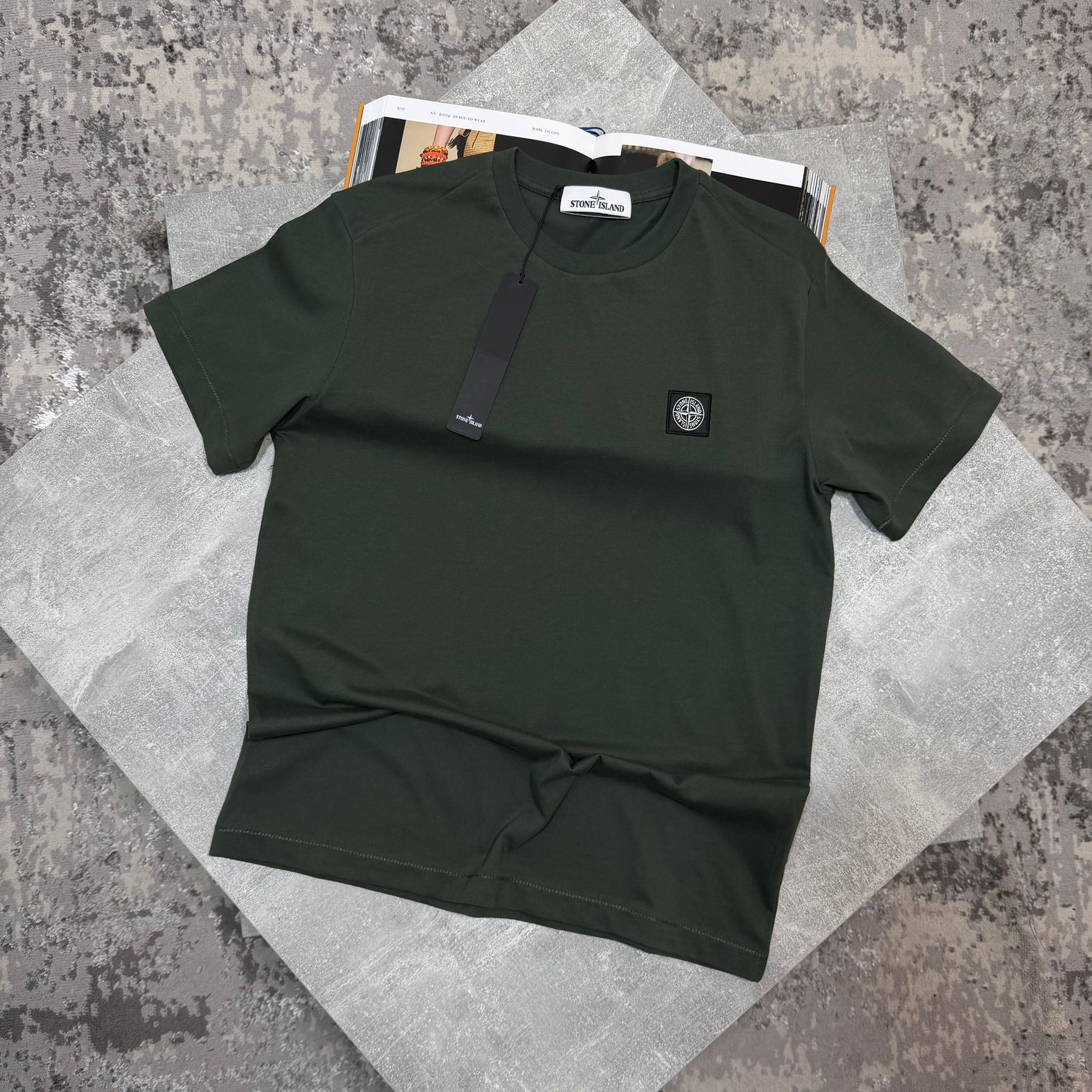 Stone Tshirt Deep Green image 0