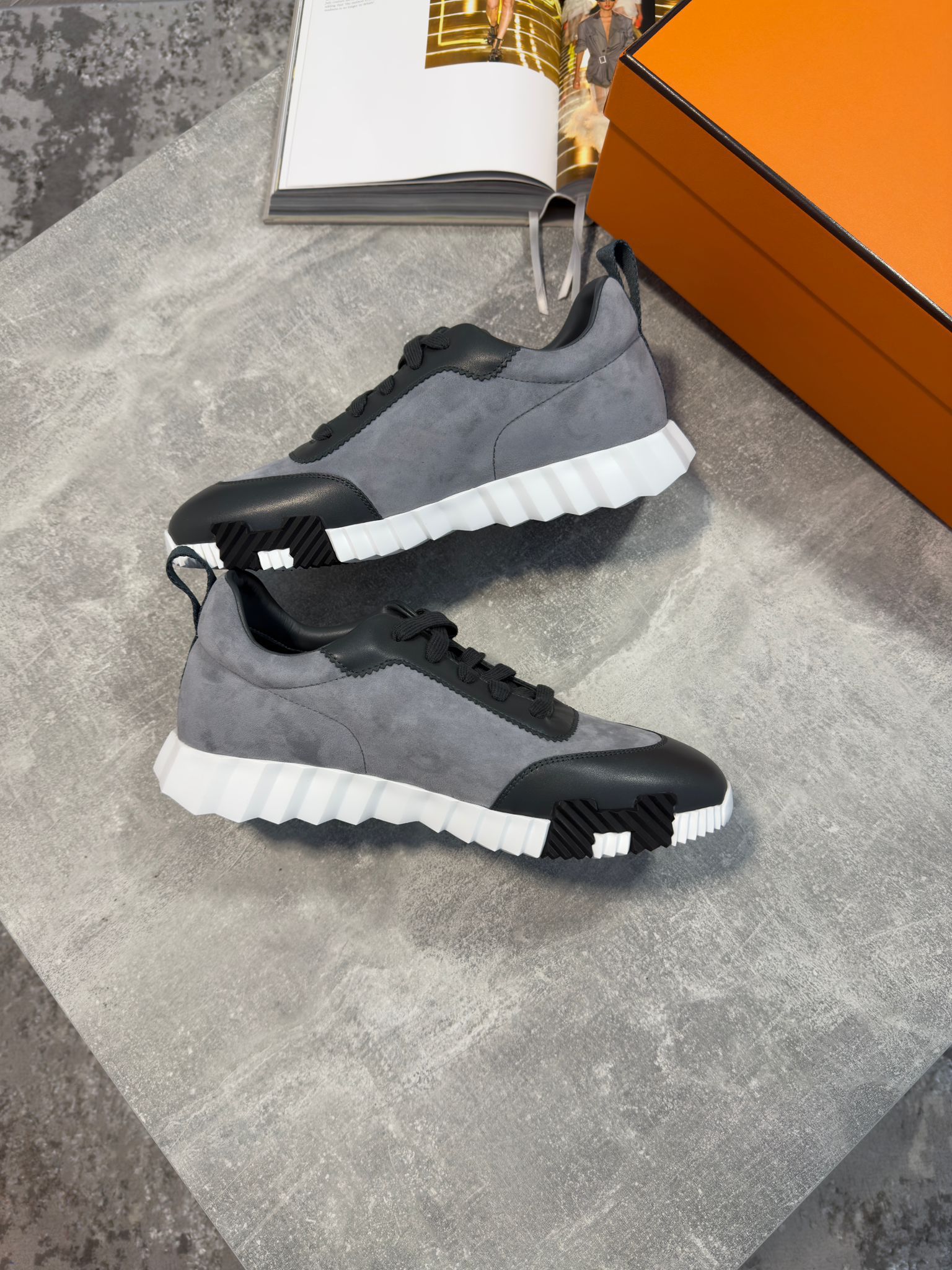 Hermes Trainers Grey image 1