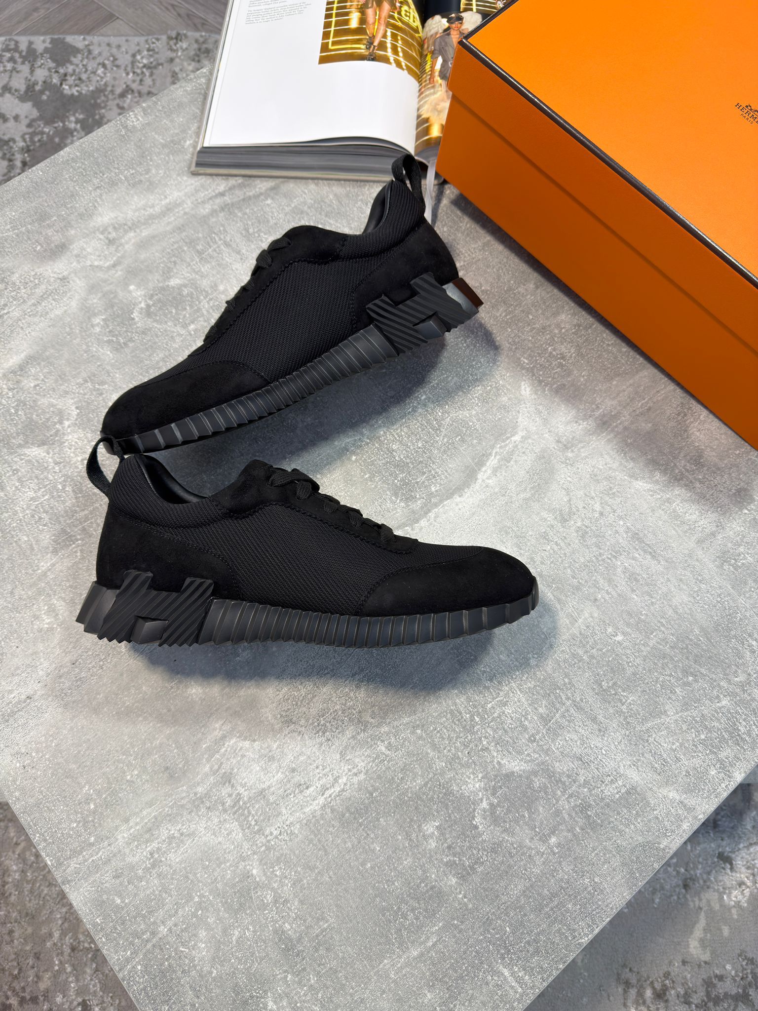 Hermes Trainers Black image 1