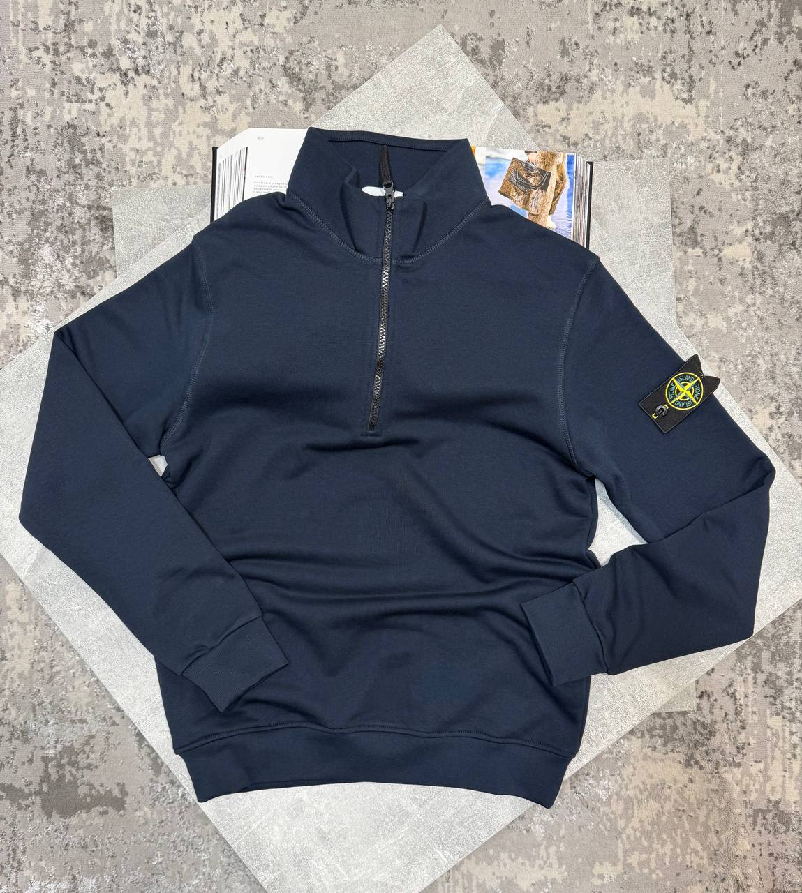 Stone 1/4 Zip Navy image 0