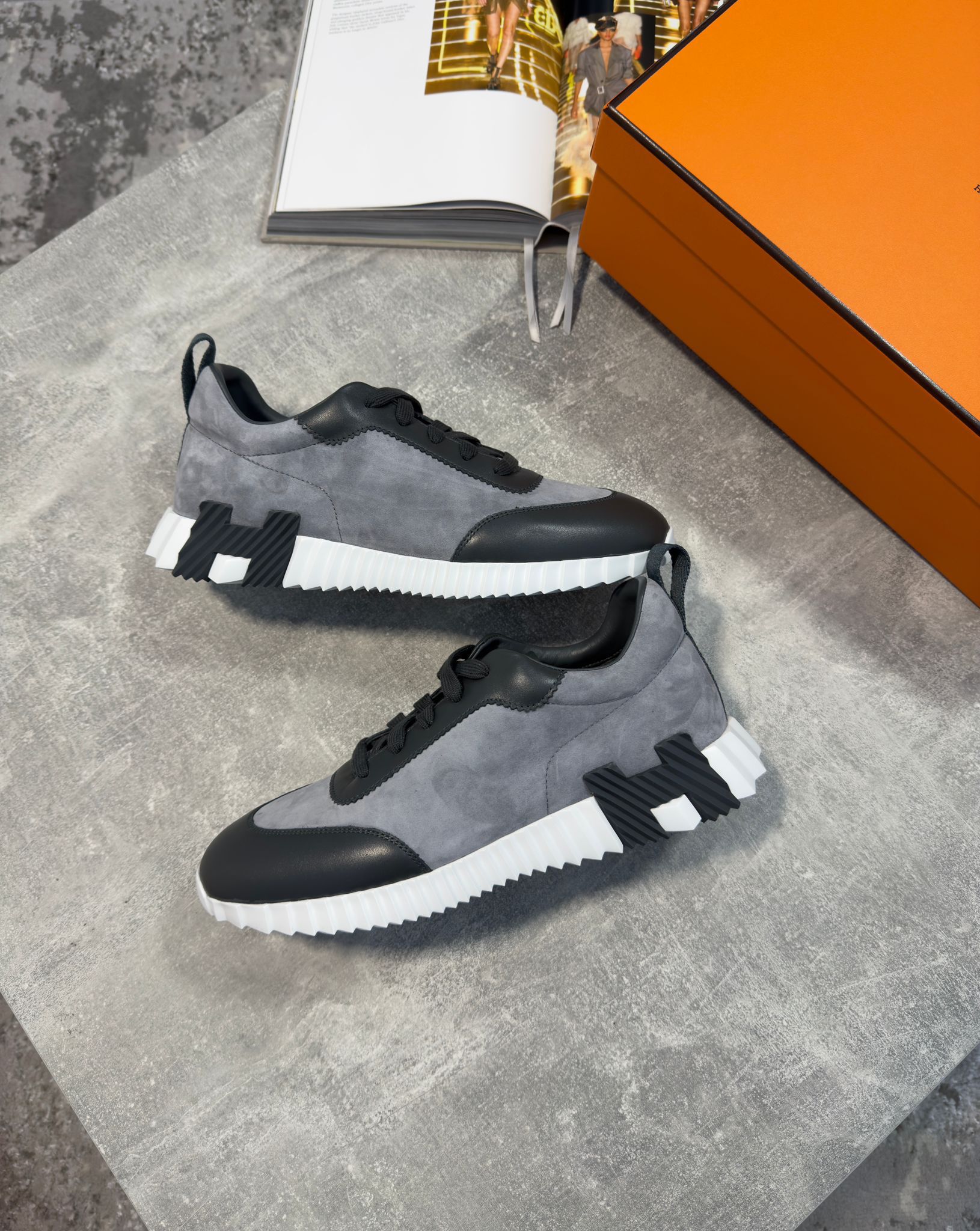 Hermes Trainers Grey image 0