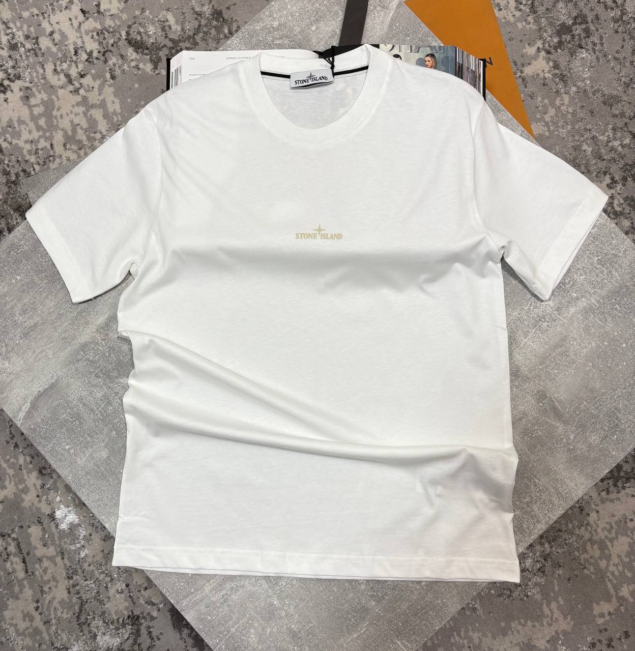 STONE ISLAND TEE WHITE image 0