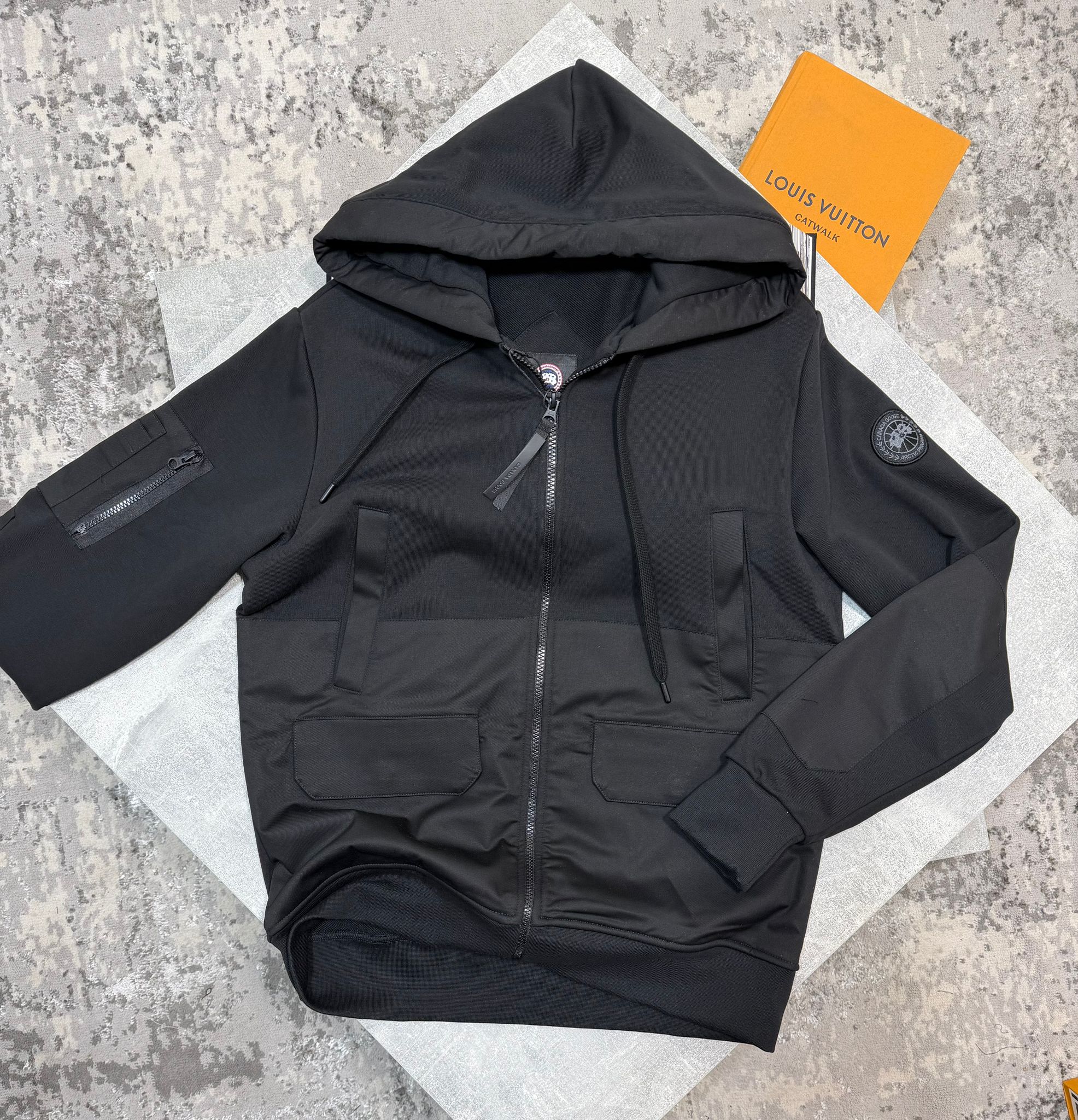 Goose Hooded Jacket Black image 1