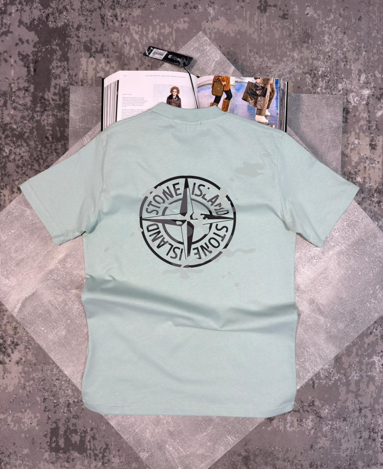 Stone Tshirt Lime image 1