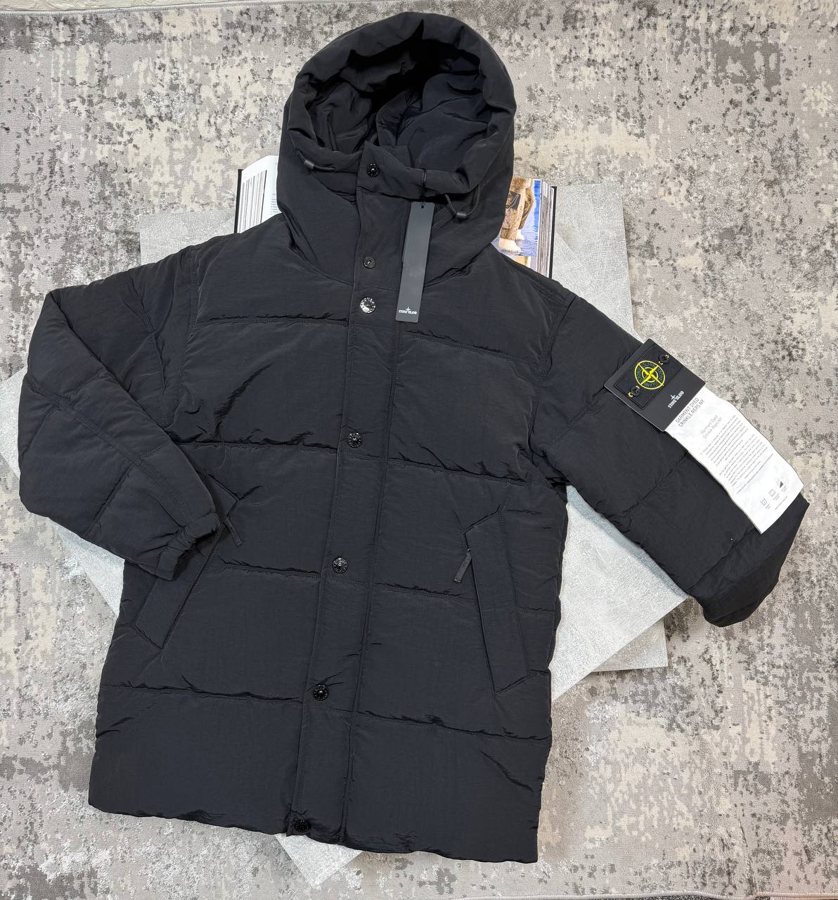 Stone island puffer Jacket Black image 1