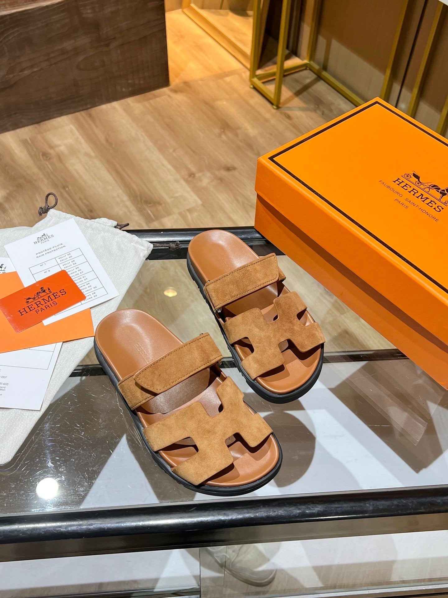 H CHUNKY BROWN SANDAL image 1