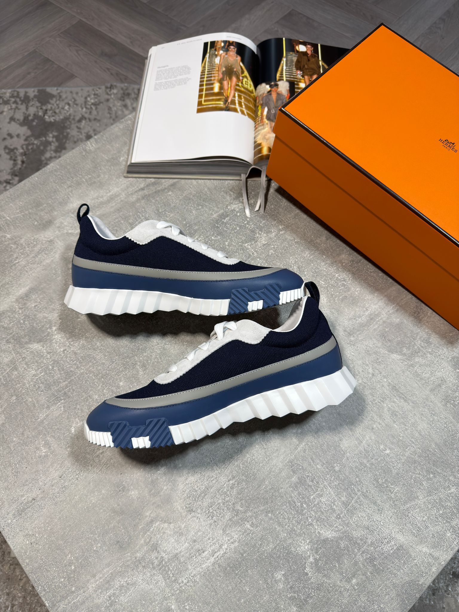 Hermes Trainers Blue image 0