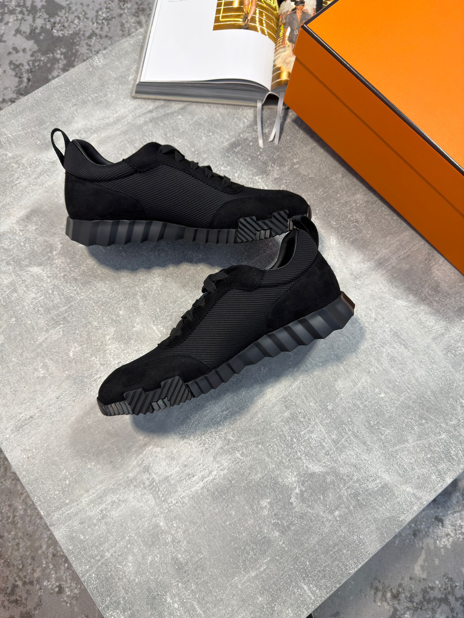 Hermes Trainers Black image 0