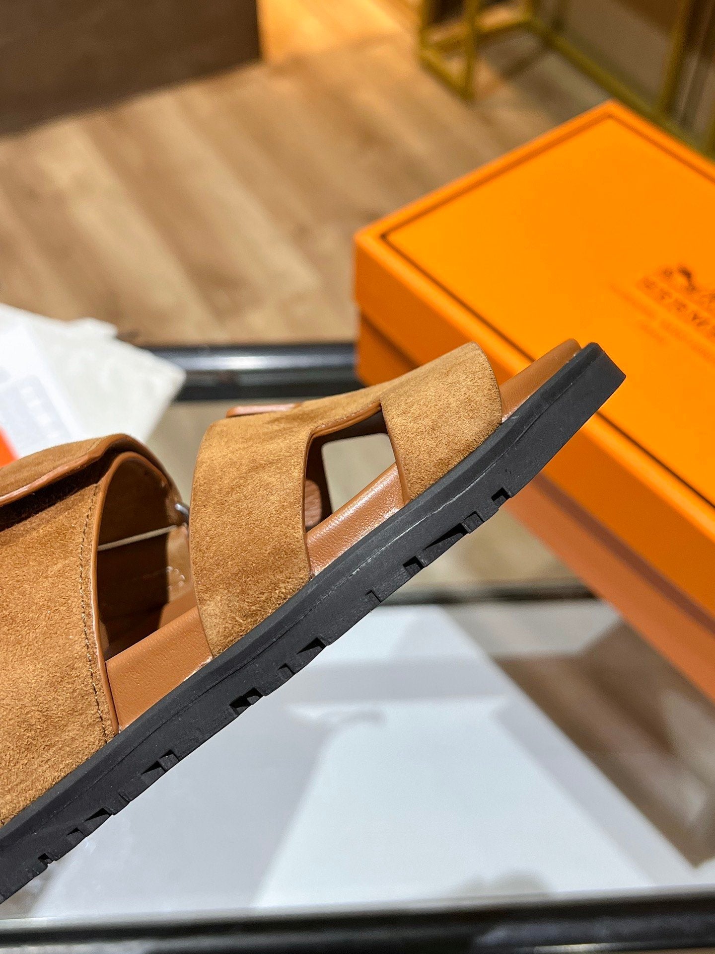 H CHUNKY BROWN SANDAL image 6