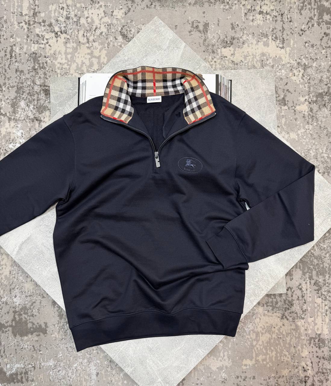 Burb 1/4 Zips Navy Blue image 0