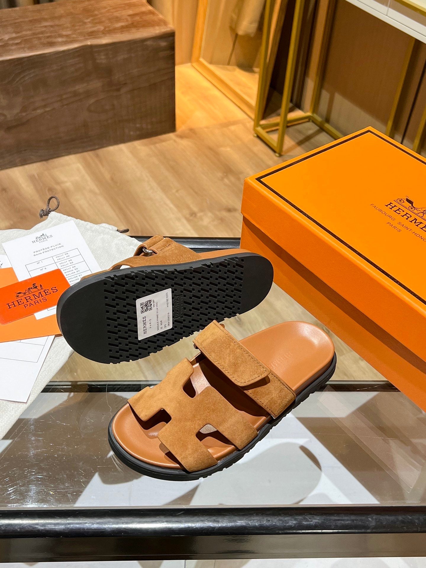 H CHUNKY BROWN SANDAL image 4