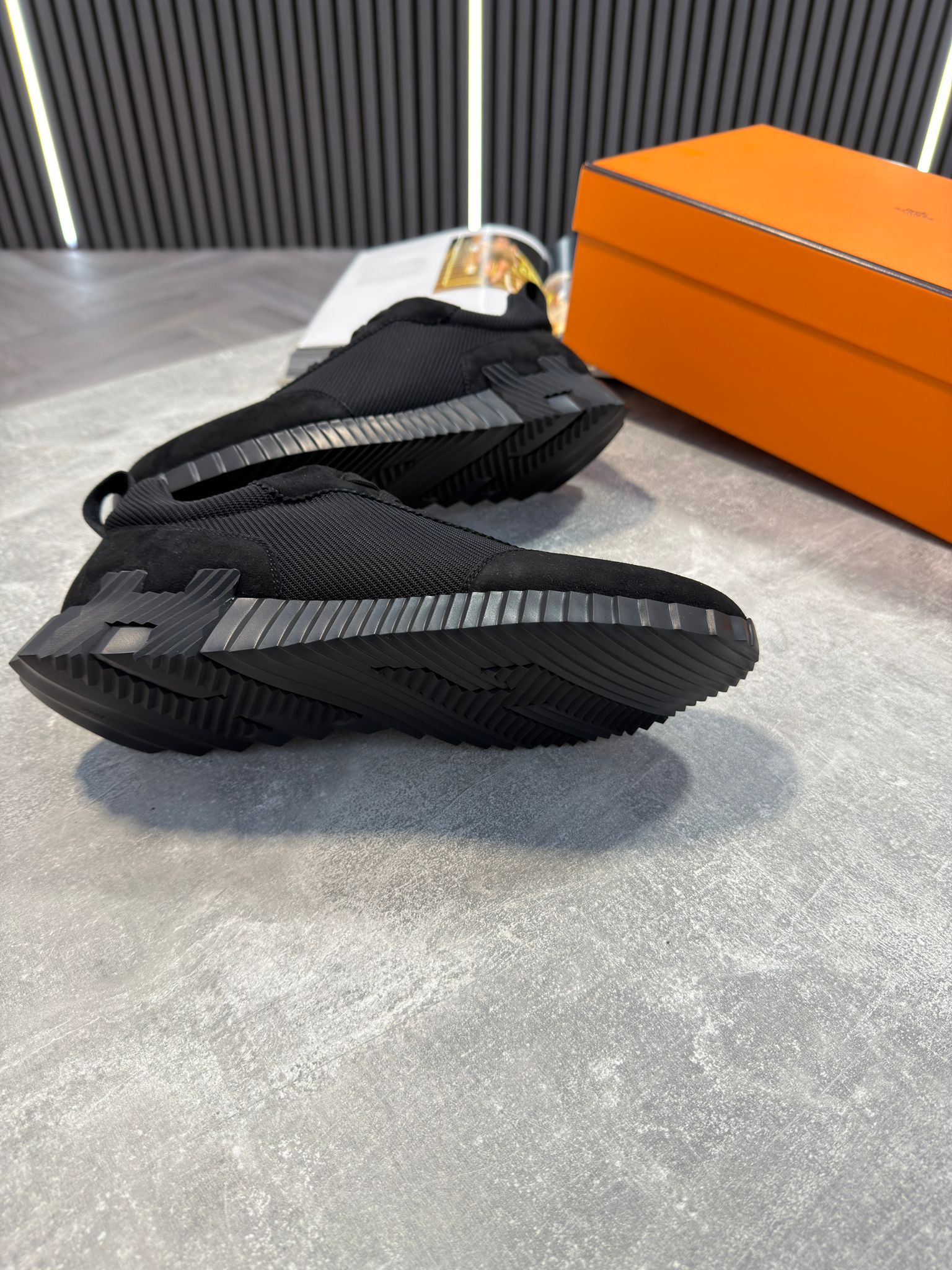 Hermes Trainers Black image 3