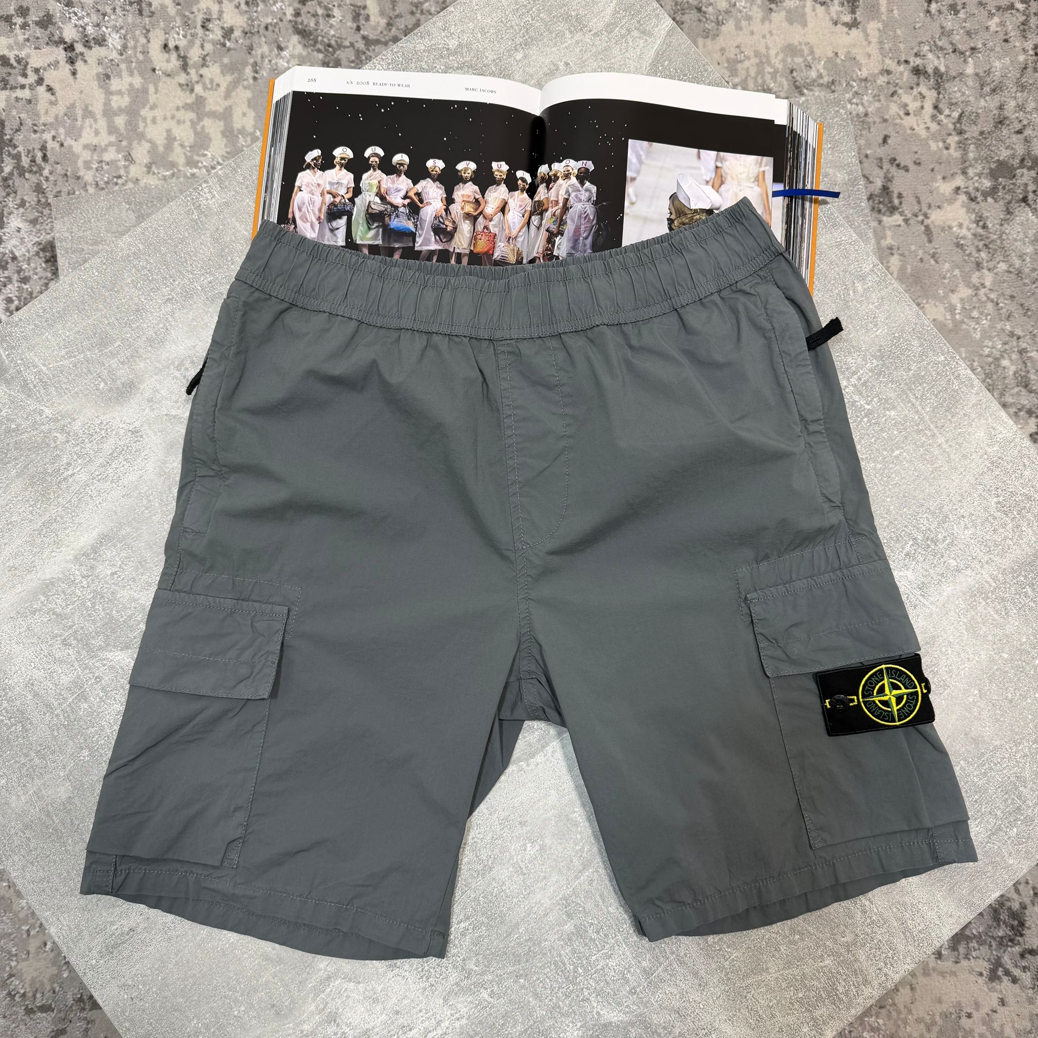 Stone cargo shorts Grey image 0