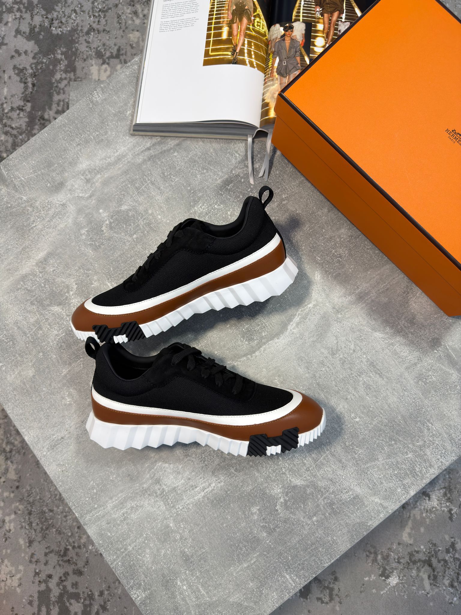 Hermes Trainers Brown image 1