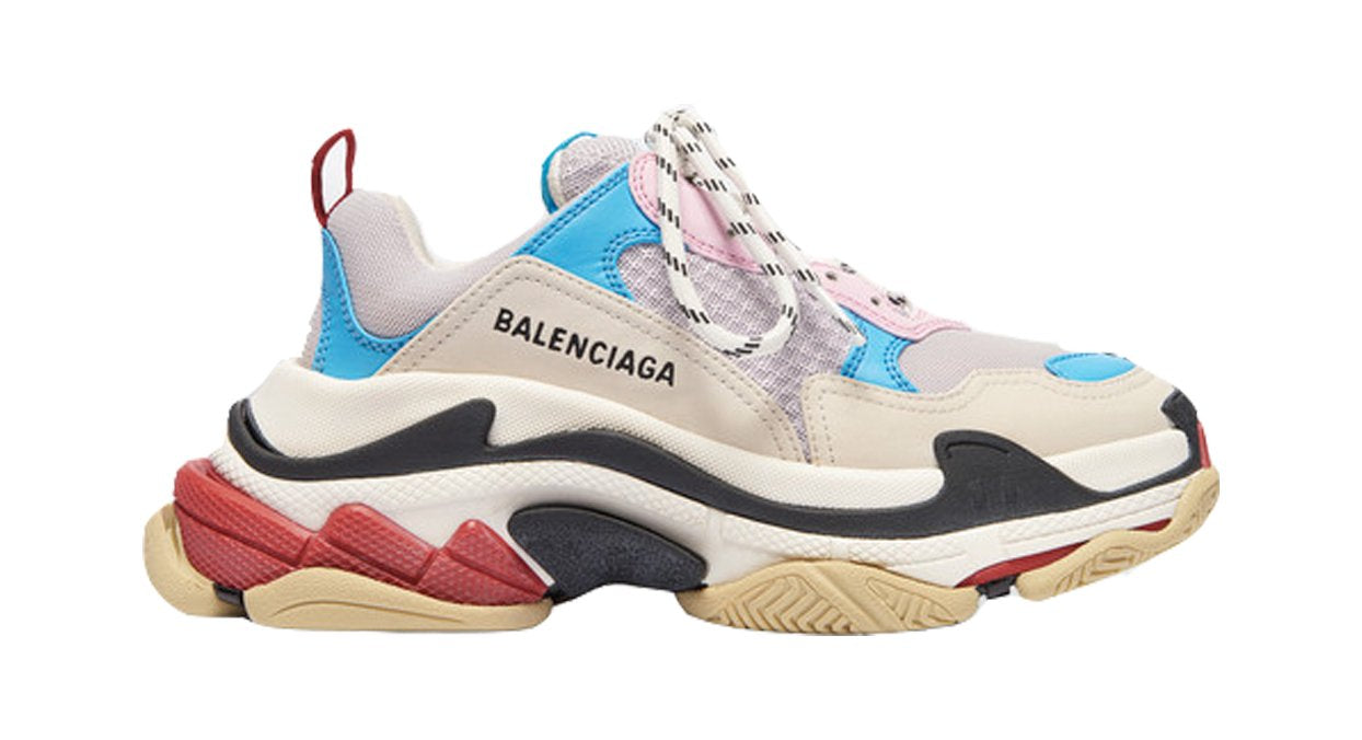 TRIPLE WHITE PINK/BLUE image 0