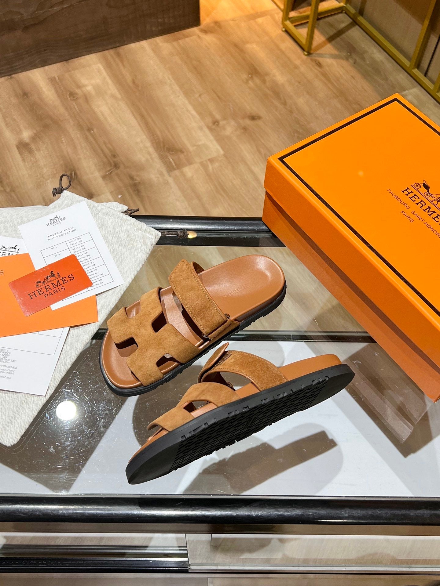 H CHUNKY BROWN SANDAL image 3