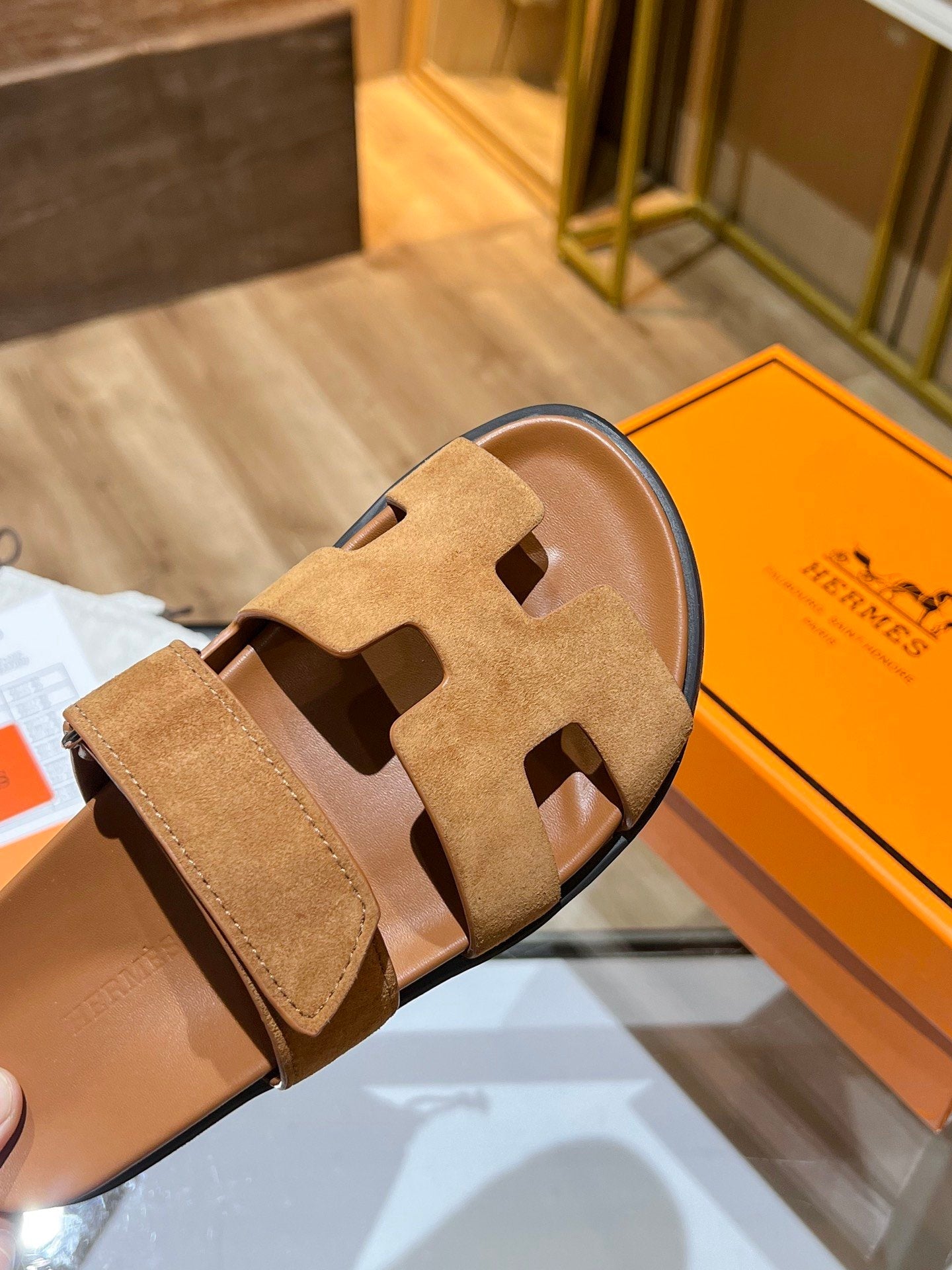 H CHUNKY BROWN SANDAL image 2