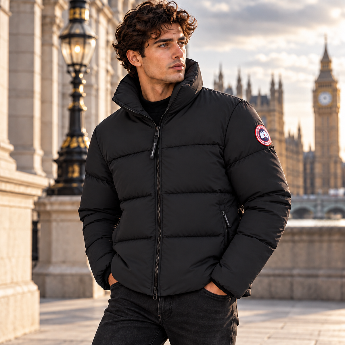 CG puffer jacket Black CG