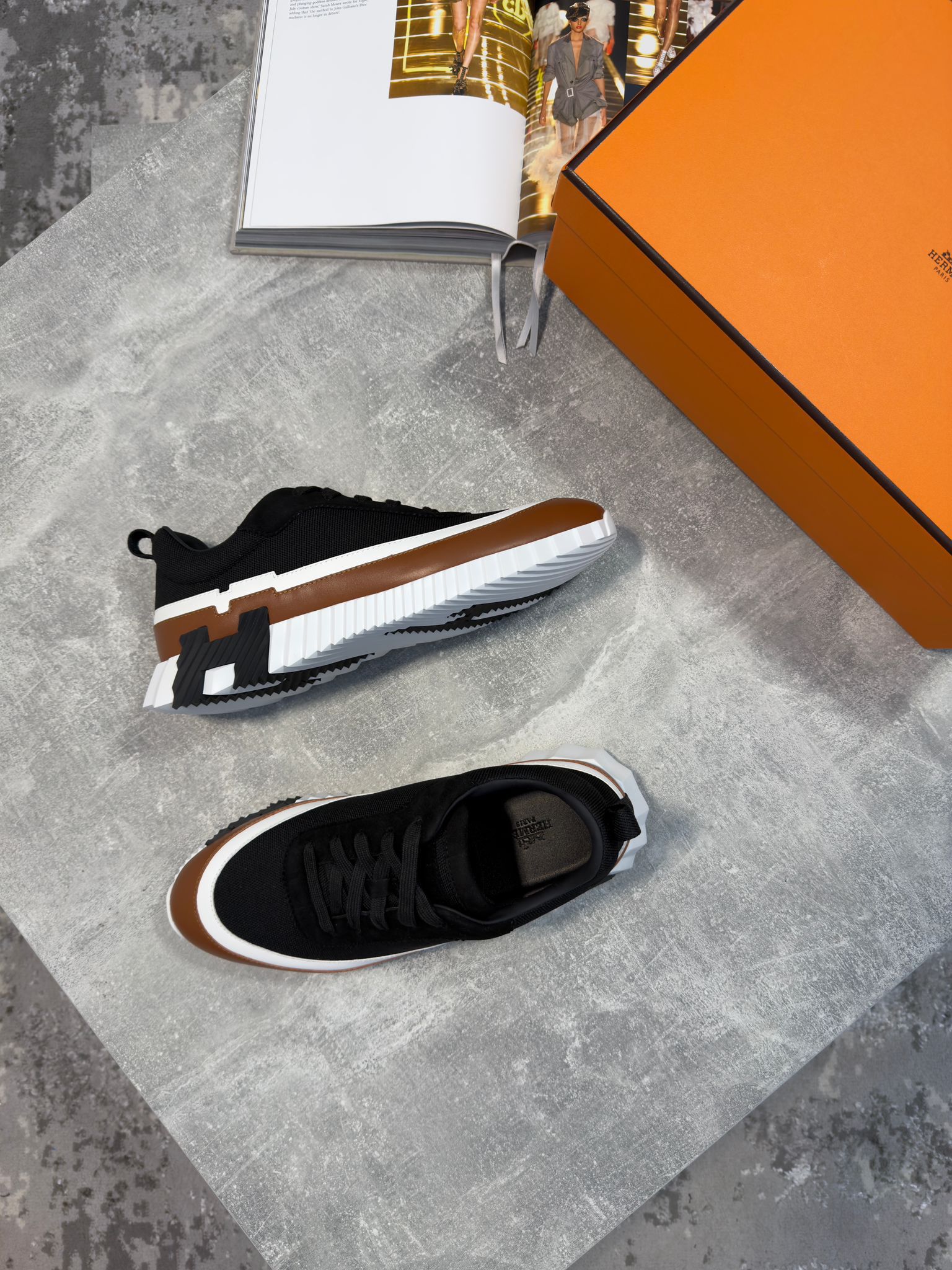 Hermes Trainers Brown image 3