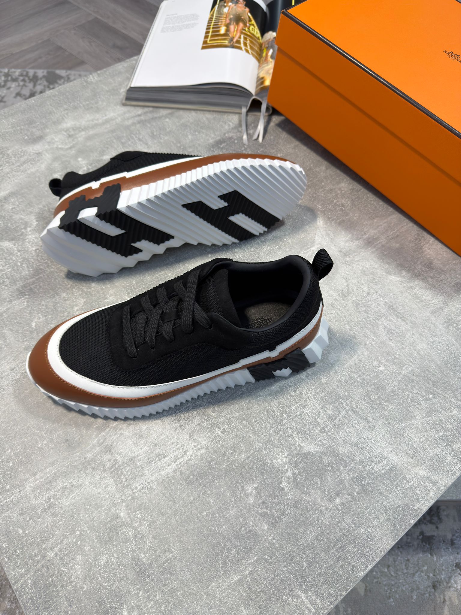 Hermes Trainers Brown image 2