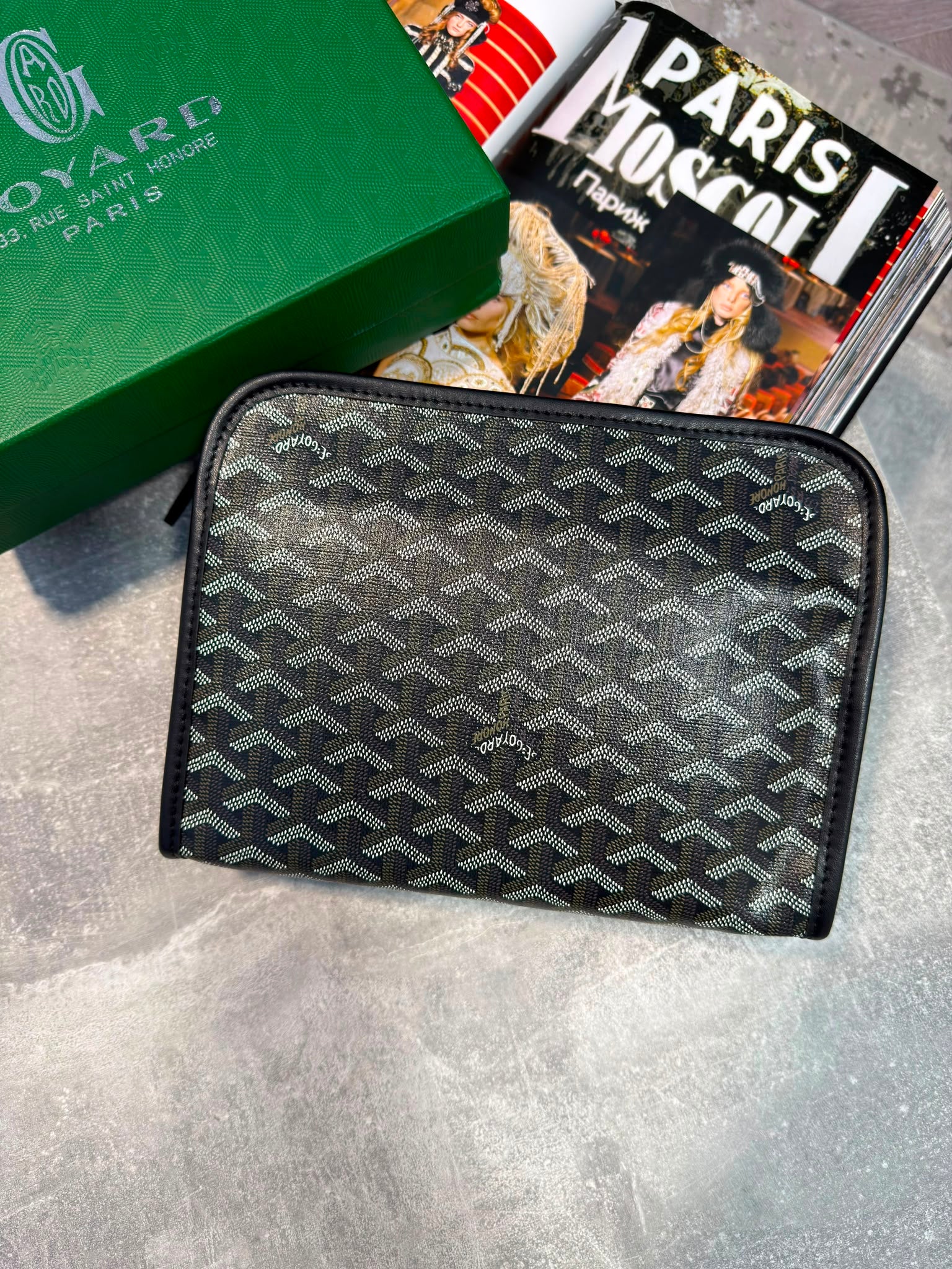 Goyard Mens Wash Bags Black GOYARD