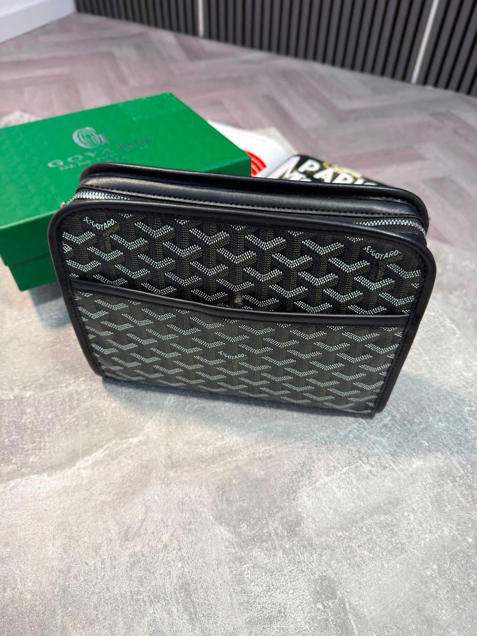 Goyard Mens Wash Bags Black GOYARD