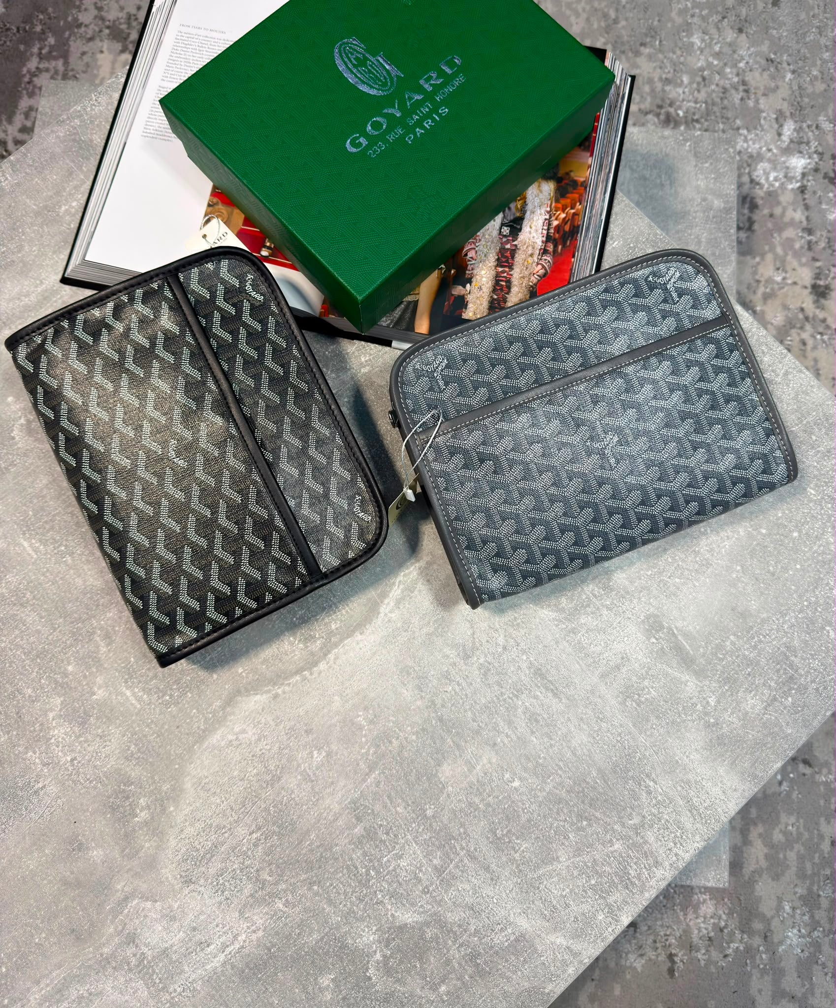 Goyard Mens Wash Bags Black GOYARD