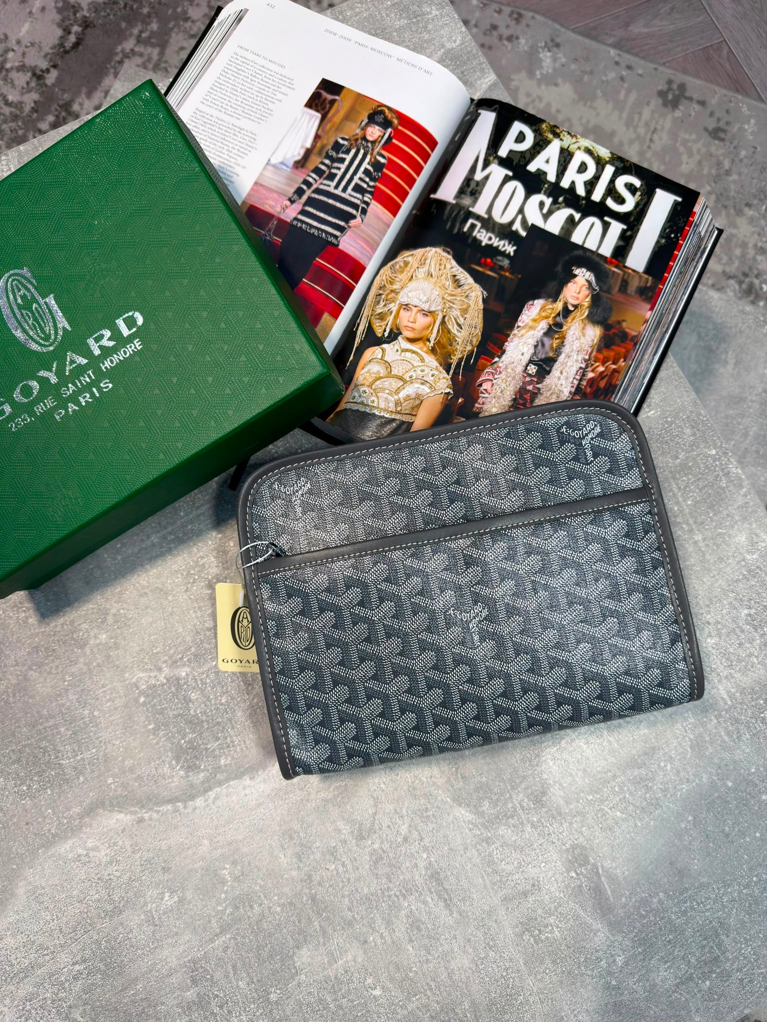 Goyard Mens Wash Bags Grey GOYARD