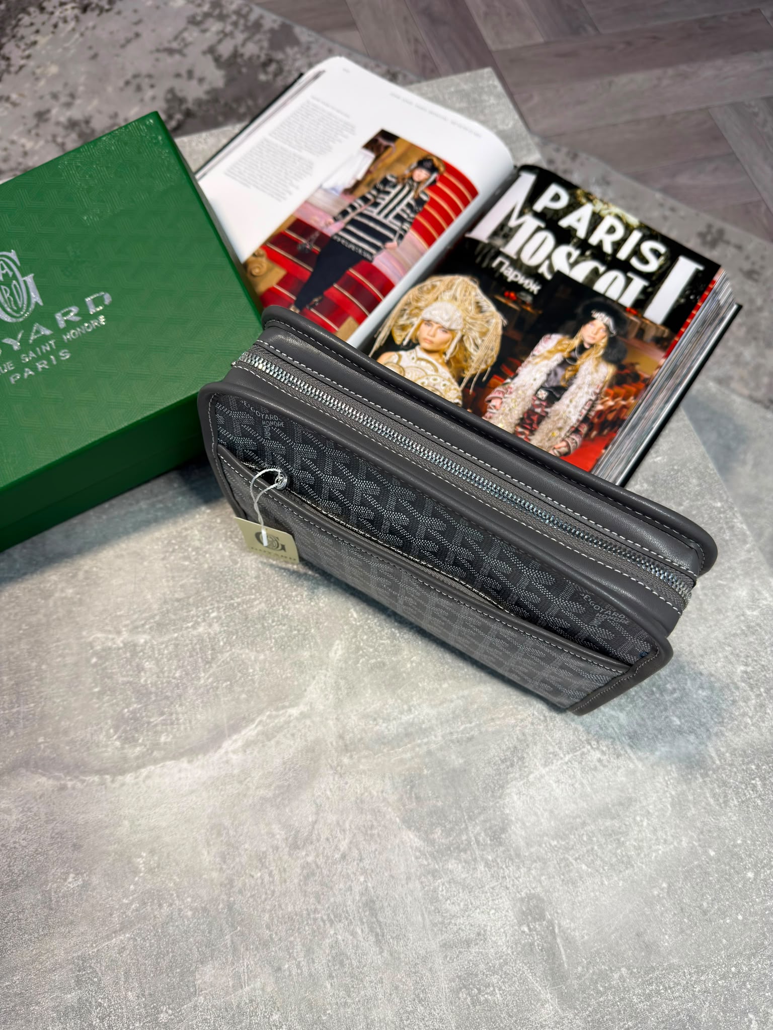 Goyard Mens Wash Bags Grey GOYARD