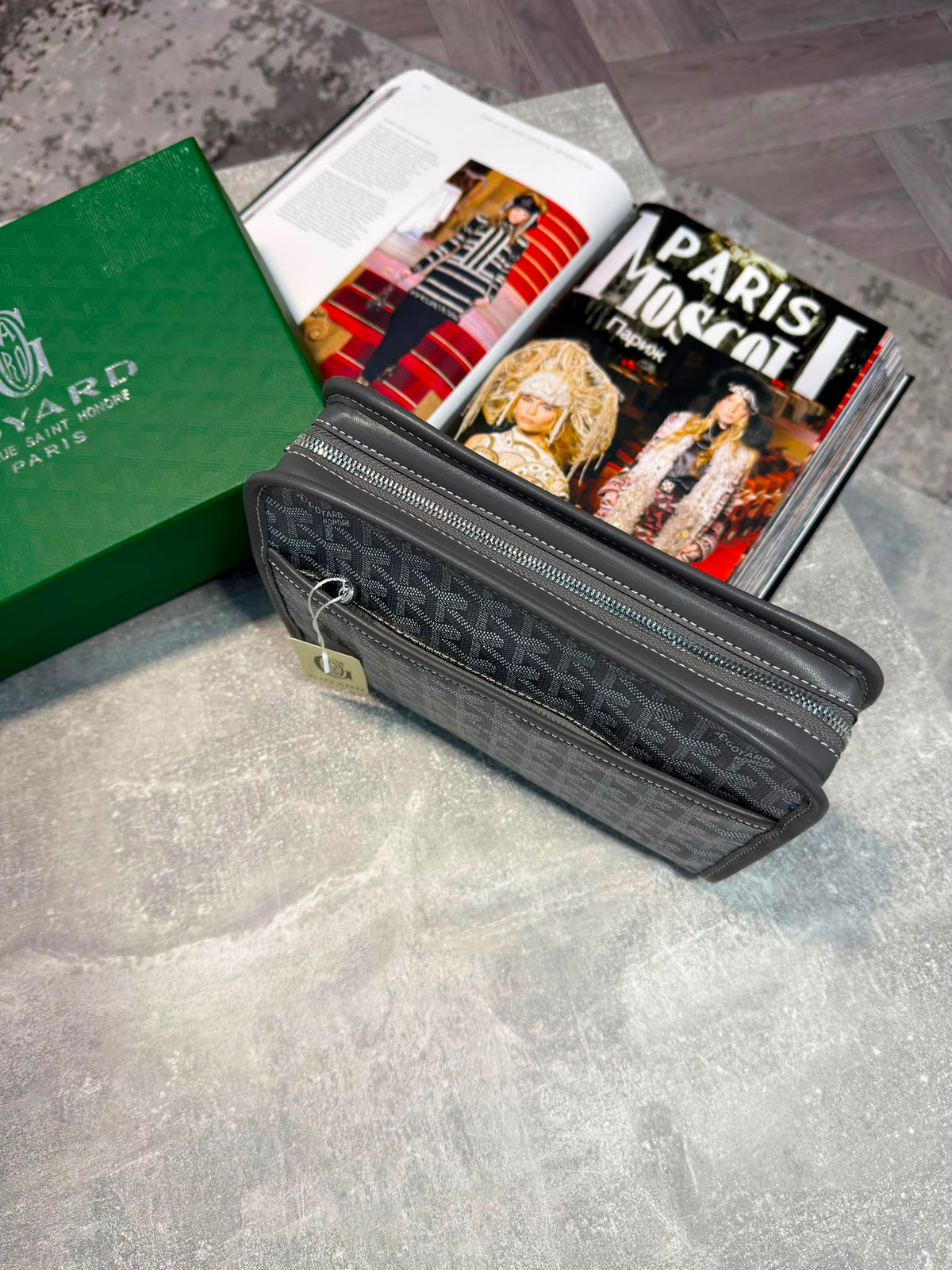 Goyard Mens Wash Bags Grey GOYARD