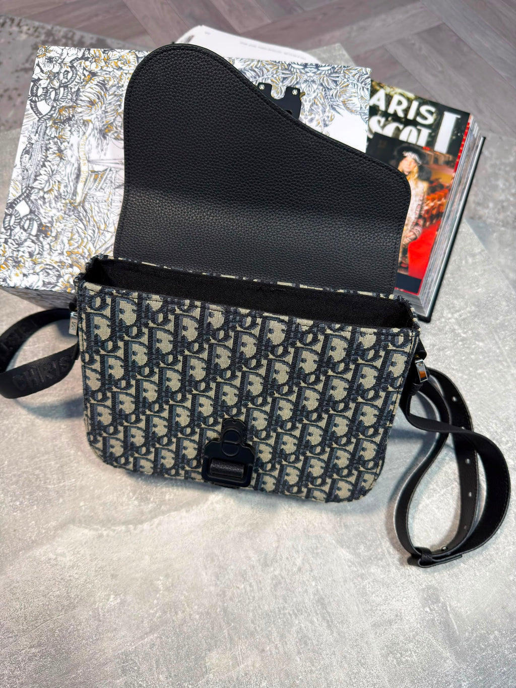 Dior Mens Saddle Bag Beige DIOR