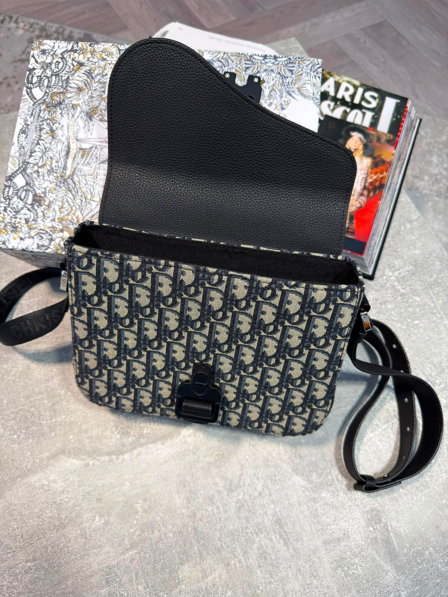 Dior Mens Saddle Bag Beige DIOR