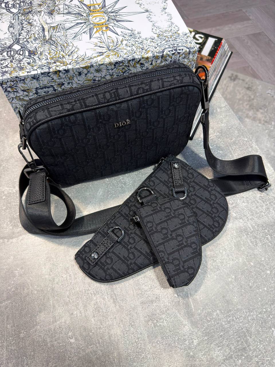 Dior Mens Saddle 3 in 1 Bag DIOR