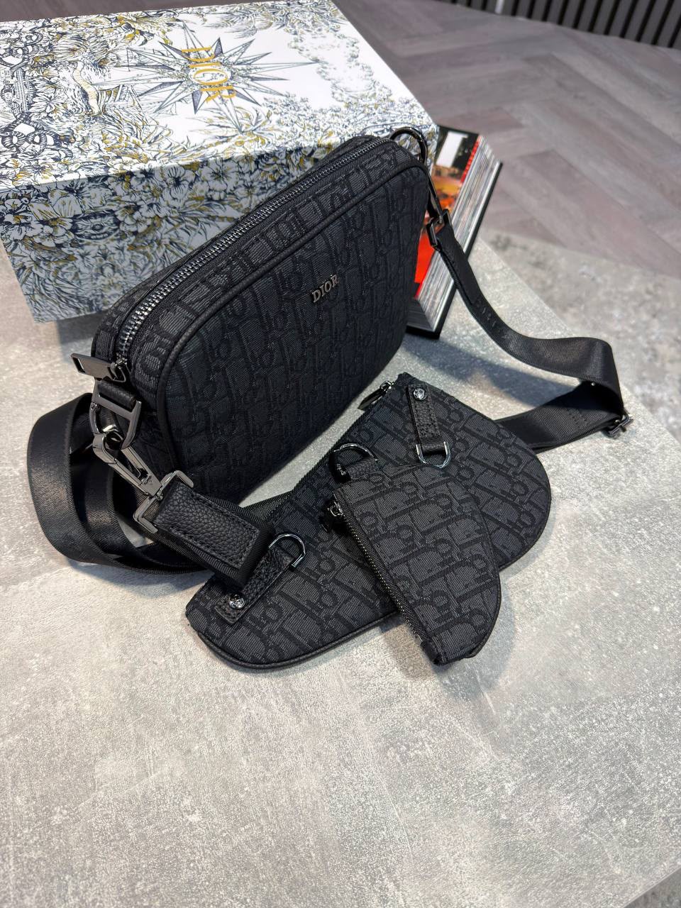 Dior Mens Saddle 3 in 1 Bag DIOR