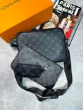 LV Mens Trio Black and Grey LV