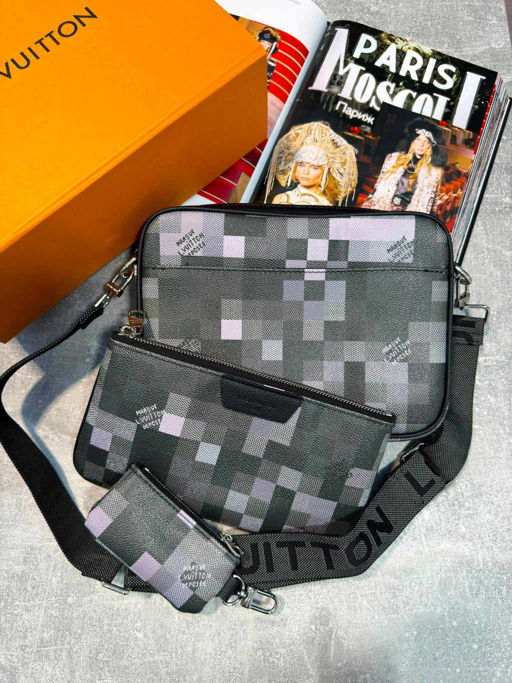 LV Mens Trio Grey LV
