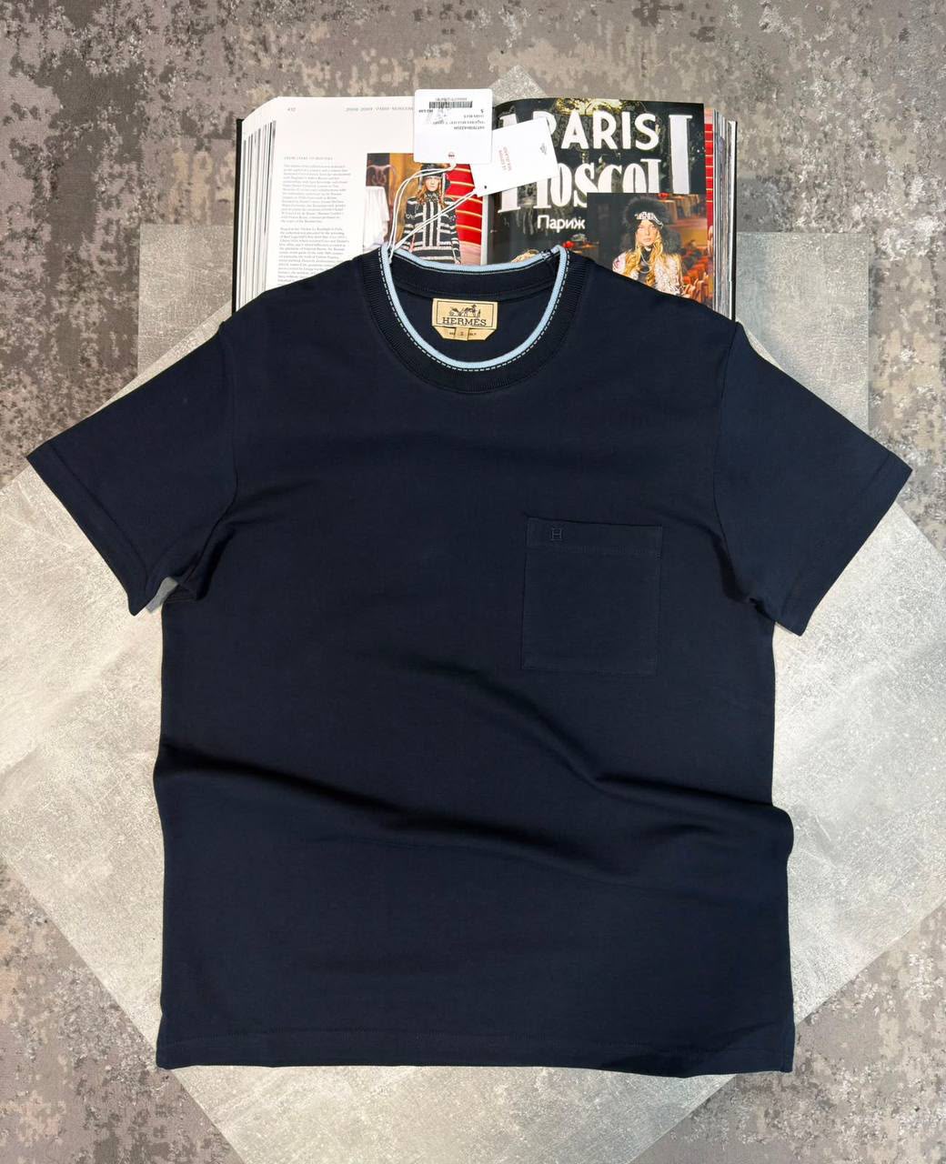 Herm T-shirt Navy Herm