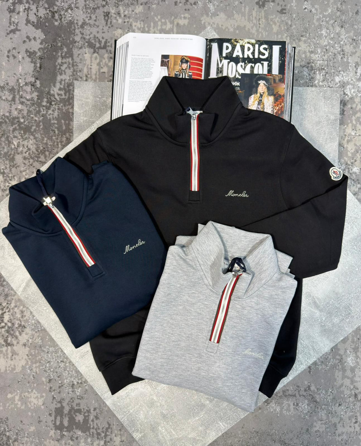 MNCLR 1/4 Zip Black CLER